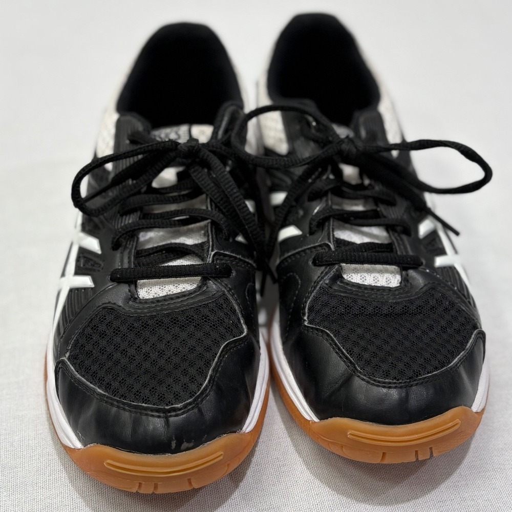 Asics Gel-Upcourt 3 Women's Size 7 Volleyball Shoes Black White - Picture 2 of 5
